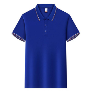 Custom Made Ice Silk <b>Polo</b> Shirt Quick Dry Short Sleeve Solid Color Men's Summer Work Wear - Product Image 1