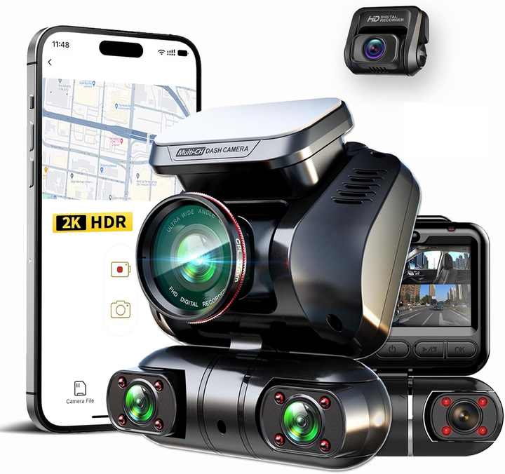 wholesaler 360 degree all sides car dvr wifi gps dash cam with cpl ...