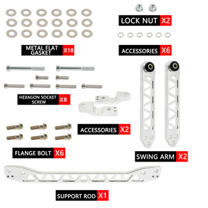 Kit de Brazo de Control Inferior para Honda Civic LCA020, Sistema de Suspensión Activa, Mejora de Rendimiento, 2001-2005 - Product Image 2