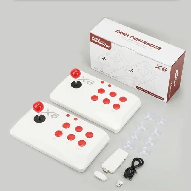 X6 Classic TV Game Console High Quality Wireless Gaming Machine with 20000+ Retro Games All-In-One Gaming Joystick