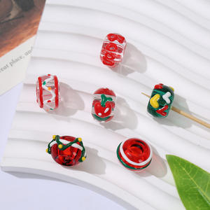 Mignons supports de bague en verre soufflé à la main, peints à la main, pour la fabrication de bijoux, vente en gros - Product Image 1