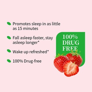 Gommose di Melatonina 10mg Personalizzate OEM al Gusto Fragola per Supporto Naturale al Sonno, Non Causa Dipendenza, Senza Farmaci, Vegane, Direttamente dalla Fabbrica - Product Image 3