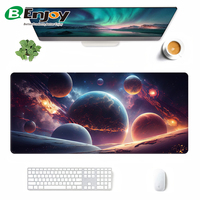 Tapis de souris en tissu de conception de l'espace abstrait rectangulaire tapis antidérapant résistant aux taches lisse imperméable pour tapis de bureau de jeu de bureau