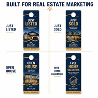 Impression personnalisée de prospectus de porte pour le marketing immo, prospectus imprimés pour agents immobiliers, publicité de quartier