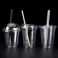 Gobelets jetables de diamètre standard adaptés au couvercle en plastique de conception plate et dôme