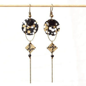 Pendientes de cuentas Miyuki hechos a mano, felicidad artesanal - Product Image 1