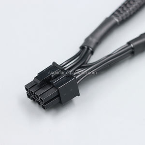 สาย PSU แบบแยกส่วน8Pin กับสายไฟ6 + 2Pin PCIe ที่เข้ากันได้กับ RMX <span class=keywords><strong>RM850X</strong></span> RM750X สาย GPU RM650X 750มม. - Product Image 3