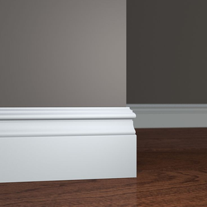Plinthe intérieure en bois massif MDF apprêté blanc moderne Ligne décorative pour panneau de cadre de porte <span class=keywords><strong>Corniche</strong></span> Plinthe - Product Image 4
