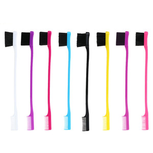 Cepillo para el Cabello de Bebé, Peine de Doble Cara 3 en 1, Cepillo para Controlar los Bordes del Cabello, para Salón de Belleza, Peine para el Cuidado del Cabello, Herramientas de Belleza - Product Image 1