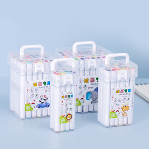 Juego de rotuladores de doble punta, 48 colores, rotuladores de dibujo a base de agua para niños, materiales de arte - Product Image 2