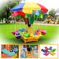 Grande Vente Chaise Volante Rotative Parc d'Attractions, Balançoire Enfants, Manège Musical Poisson, Grand Équipement de Divertissement Extérieur