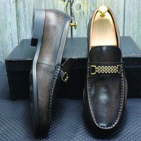 Mocassins Décontractés en Cuir de Qualité Faits Main pour Hommes, Chaussures de Conduite en Cuir de Vachette, Vente en Gros Promotionnelle à Prix Bas