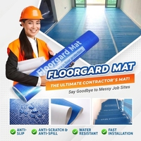 Feuille de protection temporaire pour carrelage, épaisseur personnalisée, résistante à l'usure, protection de sol pour bois dur, marbre, chantier de construction et de décoration