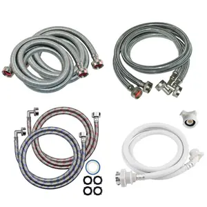 Chất lượng cao bằng thép không gỉ máy giặt vòi máy giặt đầu vào đường ống cung cấp - Product Image 6