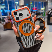 Étui magnétique robuste Premium 2300GS avec béquille pivotante à 360° pour iPhone 13-18 Pro Max, coque en maille avec revêtement anti-salissure Excimer