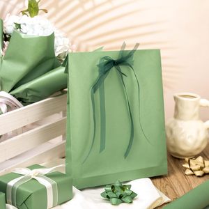 Sage Green Wrapping Paper 46.8 Square Feet Double Side Art Paper Solid Color Gift <b>Wrap</b> For Baby Shower Birthday Bridal - Product Image 4