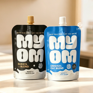 Custom Logo Eco Friendly Aluminum Foil Stand Up Spout Pouches For Juice Milk <b>Coffee</b> <b>Liquid</b> Beverage Packaging Factory Wholesale - Product Image 6