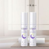 Vente en gros de spray relaxant à la lavande pure, spray apaisant pour le sommeil, améliore le sommeil, spray déodorant liquide réutilisable, application sur le visage