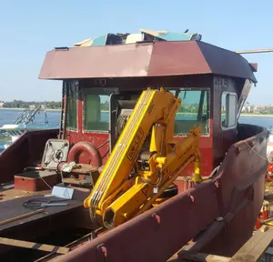 5 ton hidrolik knuckle boom kapal lepas pantai marine deck crane untuk dijual