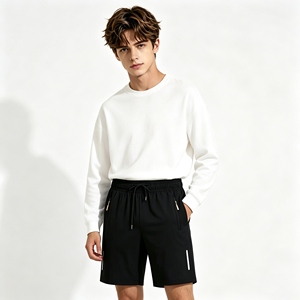 Shorts de sport d'été pour adolescents, coupe courte, avec cordon de serrage, en polyester respirant à séchage rapide, de haute qualité, pour garçons, décontractés, pour la plage - Product Image 5