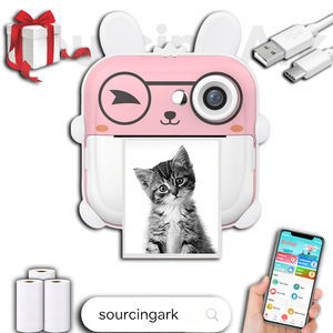 SourcingArk 2.4 Inch Kids <b>Camera</b> with Dual <b>Camera</b> 48MP CMOS Sensor Thermal <b>Printing</b> Color Screen Instant Mini Video <b>Camera</b> Q5 - Product Image 1
