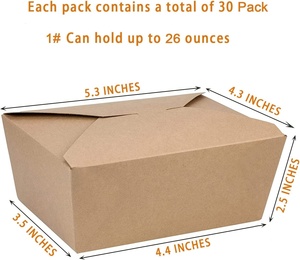 Cajas de <span class=keywords><strong>Sushi</strong></span> para Llevar, Reciclables, de Papel Kraft Marrón, Ecológicas, Personalizables, para Restaurantes, Catering y Fiestas - Product Image 2