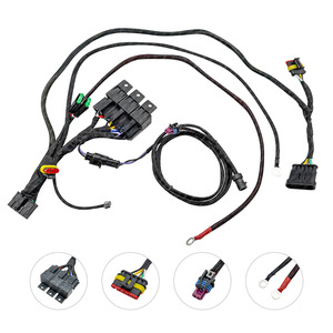 Automotive Wire <b>Harness</b> 6P 6.3mm Relay Plug <b>Black</b> Plastic Connector For Car Intake Temperature Sensor - Product Image 4