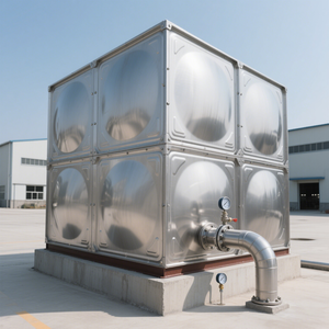 Réservoir d'eau de 1000L à 100000 litres en acier inoxydable 304 pour usage domestique et production – Réservoir d'eau froide potable - Product Image 1