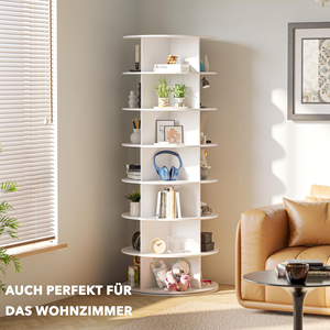 Multi-tier Nordic-style Rotating Shoe Rack -style Bag Display <b>Stand</b> for Malls Home Use 360-degree Shoe Cabinet Organizer - Product Image 5