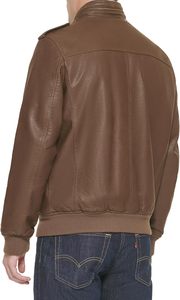Chaqueta de Cuero Casual de Invierno para Hombre, Abrigo de Cuero Genuino Cálido para Actividades al Aire Libre - Product Image 3