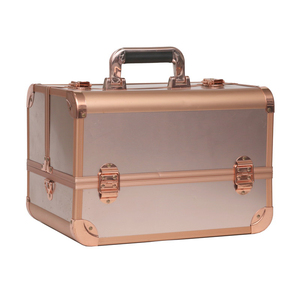 Maletín de almacenamiento de <span class=keywords><strong>aluminio</strong></span> profesional personalizado Estuche de viaje de belleza de <span class=keywords><strong>maquillaje</strong></span> portátil de <span class=keywords><strong>aluminio</strong></span> - Product Image 3