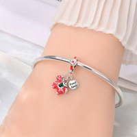 Nouveau style du Nouvel An : Perle nœud chinois Poisson Rouge et Danse du Lion, Zircon, Plaqué Argent, Bijoux DIY pour Bracelet et Collier, Cadeau