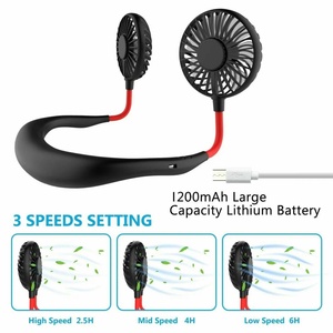 พัดลมมินิแบบพกพา ปรับได้ 360 องศา ชาร์จไฟได้ พร้อมไฟ LED กลิ่นหอมอโรมา 3 ระดับความเร็ว ใช้งานกลางแจ้ง ทำจากพลาสติก - Product Image 4