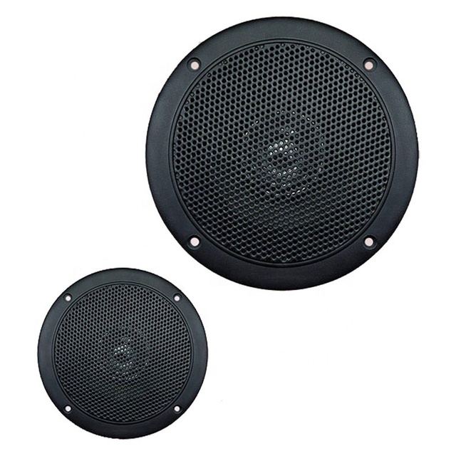 Xiamen Sunshine Marine Round 60watts 6inches Marine Hardware Boat Accessories Black Waterproof Marine Stereo Speakers