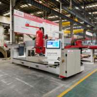 Machine de découpe de pierre CNC intelligente et automatique à 5 axes avec système de relocalisation par aspiration pour les tâches de découpe de plans de travail de cuisine et d'évier