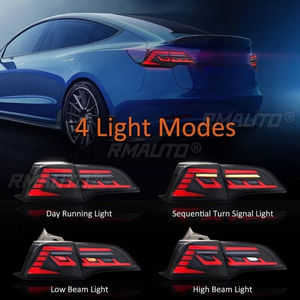 Pour Tesla Model 3 Model Y 2017-2022, feux de jour à LED, feux antibrouillard étanches, ensemble de feux arrière, kit carrosserie - Product Image 3