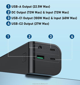 PD 100W DC Powerbank USB-C Typ-C Leistungsstarke 30000mAh Portable <span class=keywords><strong>Power</strong></span> <span class=keywords><strong>Bank</strong></span> für Laptop Schnelles Laden PD 100W <span class=keywords><strong>Power</strong></span> <span class=keywords><strong>Bank</strong></span> - Product Image 4