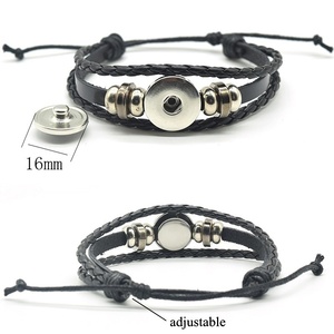 Solar System Punk <strong>Bracelet</strong> Sun Jupiter Earth <strong>Moon</strong> Mercury Glass Cabochon Men Women Braided Black Leather Woven <strong>Bracelet</strong> - Product Image 6