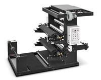 Machine d'impression flexographique pour film plastique bicolore