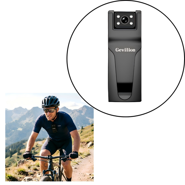 Body Worn Sport Action Camera 4MP IP66 Waterproof 64GB Built-in Memory Video Recording WiFi Portable
