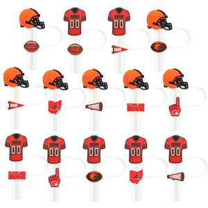 Nueva Pajita de Silicona de Moda de 10 mm, Ecológica, con Diseño de Equipos Deportivos de la NFL, Accesorios para Beber, Venta al por Mayor, Decoración para Pajitas de San <span class=keywords><strong>Francisco</strong></span> - Product Image 1