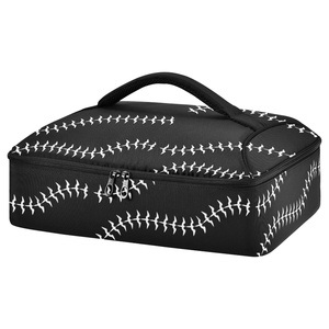 Sac isotherme personnalisé avec imprimé oiseaux Iwa noirs hawaïens pour plats chauds et froids - Product Image 1