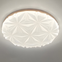 Plafonnier LED moderne pour intérieur, 24W, design rond, éclairage LED à intensité variable, plafonnier circulaire pour salon