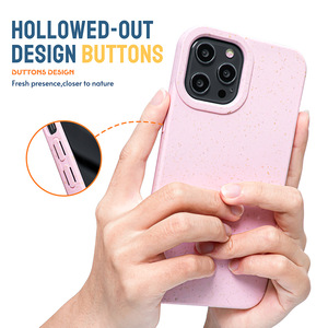 Custodia per <span class=keywords><strong>Smartphone</strong></span> compostabile al 100% custodia per iPhone 15 Pro sostenibile OEM ODM custodia ecologica per custodia biodegradabile per iPhone 15 - Product Image 3