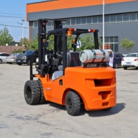 Harga Terbaik Forklift Gas LPG 3 Ton 3,5 Ton 5 Ton Mesin Handal EPA Eur5 Tiang Triplex Side Shifter Forklift Propana Ban Solid