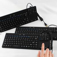 Nouveau clavier industriel médical USB 2.0 mécanique étanche IP68 avec rétroéclairage LED, prix d'usine