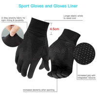 Guantes antideslizantes con pantalla táctil para hombre y mujer, ropa de invierno cálida para ciclismo, conducción deportiva