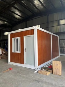 Contenitore portatile di lusso modulare prefabbricato Flat Pack case Ready staccabile Villa negozio Hotel pannello Sandwich Hall - Product Image 4