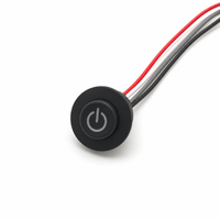 Interrupteur de contrôle de température rond ON/OFF 25/15 mm, bouton poussoir en silicone pour jouet