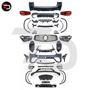 2020 GLC63 Look Body Kit parachoques Fender Arch parrilla principal faro luz trasera escape para Benz GLC SUV X253 Pre-LCI GLC200 <span class=keywords><strong>GLC300</strong></span> - Product Image 2